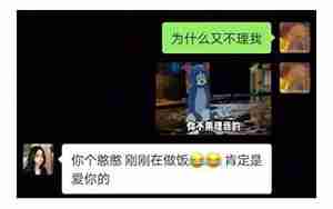 女朋友不理你不回信息