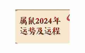 属鼠2024运势年运势