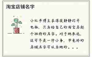 淘宝客起名字