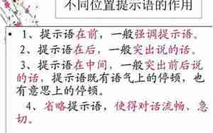 提示语是动作的句子